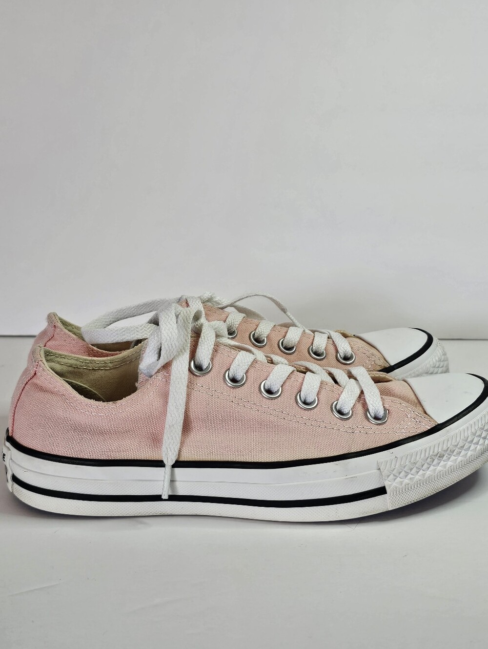 Converse All Star Low Top Chuck Taylor Sneakers Light Pink Sz 7 Streetwear - Picture 4 of 8
